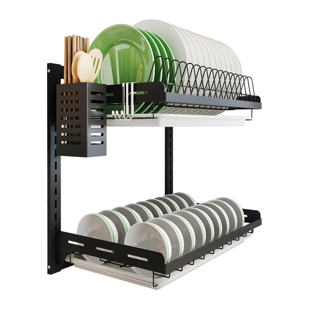 junyuan Kitchen Dish Rack,Hanging Dish Drying Rack Organizer Storage Shelf Ov...