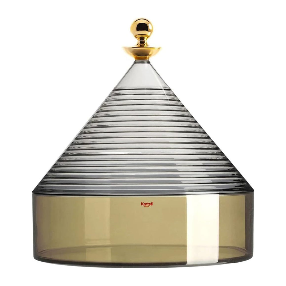 Kartell Trullo Technopolymer Thermoplastic Storage Container Smoke Green 27 x...