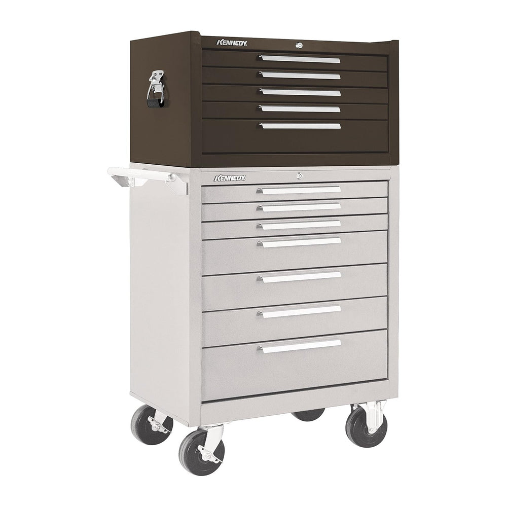 Kennedy Manufacturing 2805XB 29" 5-Drawer Industrial Top Chest, Tan Brow...