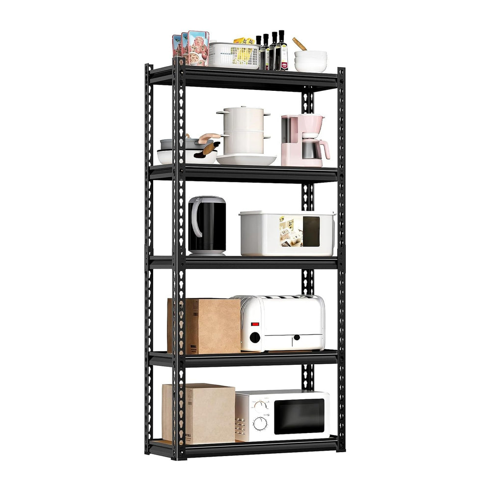 LEVELEVE 5-Tier Storage Shelving Unit, Metal, for Kitchen, Garage, Laundry Ro...