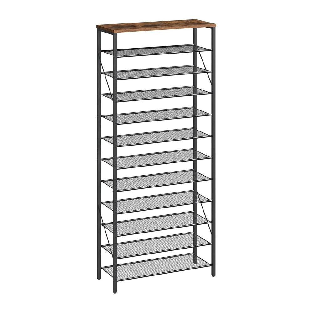 MAHANCRIS 12 Tier Shoe Rack, Shoe Storage Organizer, Holds 44-48 Pairs
