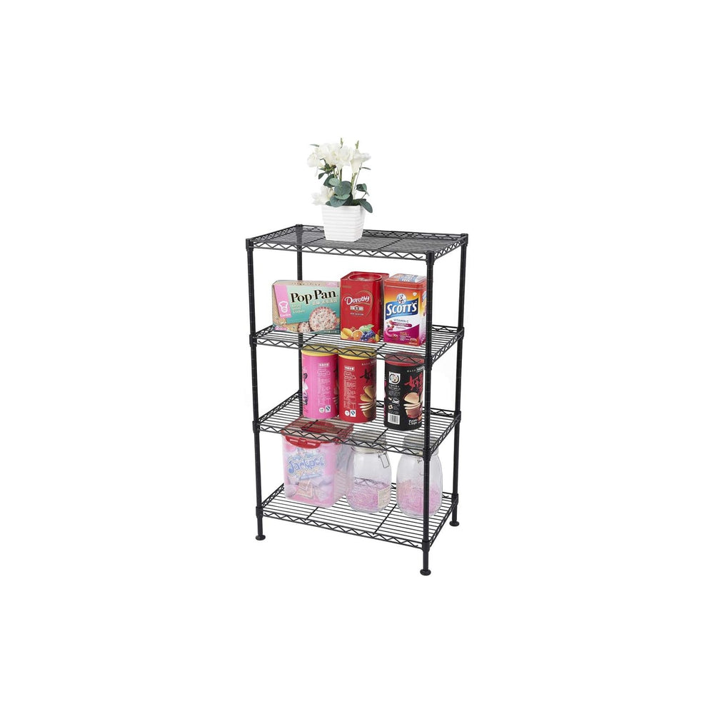 Metal Storage Shelf, Garage Storage Organization Wire Rack, Adjustable 4 Tier...