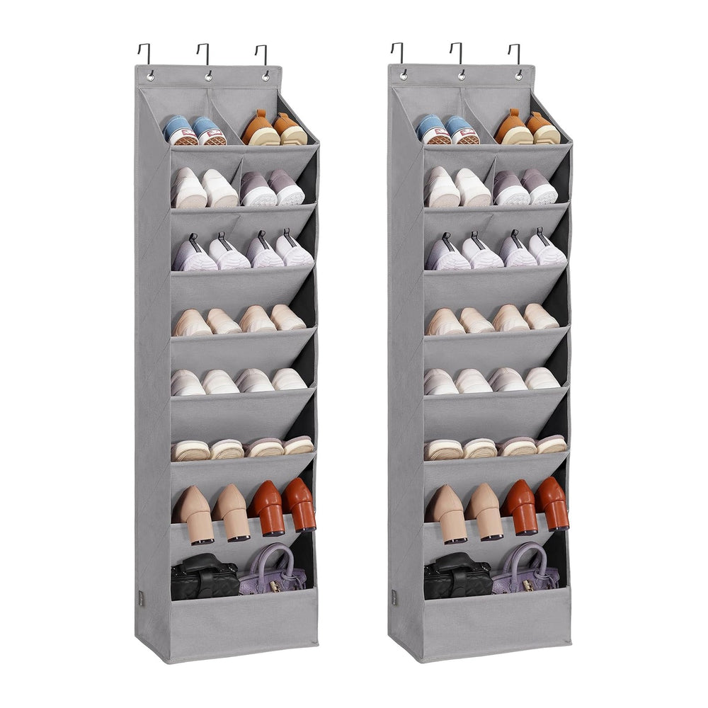 Over Door Organizer with 10 Extra Large Pockets, 23 Pairs Shoes Large Capacit...