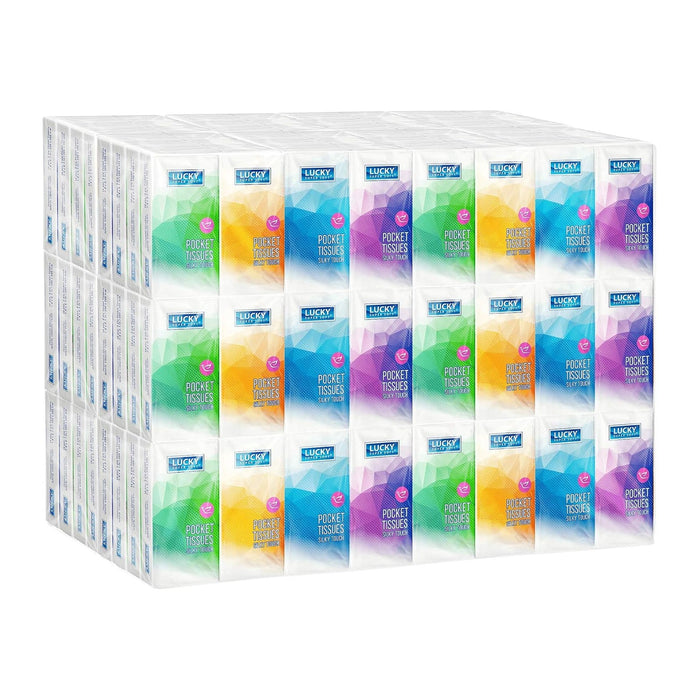 Premium Facial Tissues, Travel and Pocket Size, Bulk (192 Packs), 10 Tissues per Pack (1,920 Tissues Total)