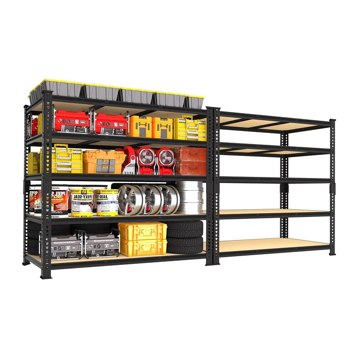 PrimeZone 3250 LBS Heavy Duty Garage Storage Shelves Adjustable Shelf, 2PCS