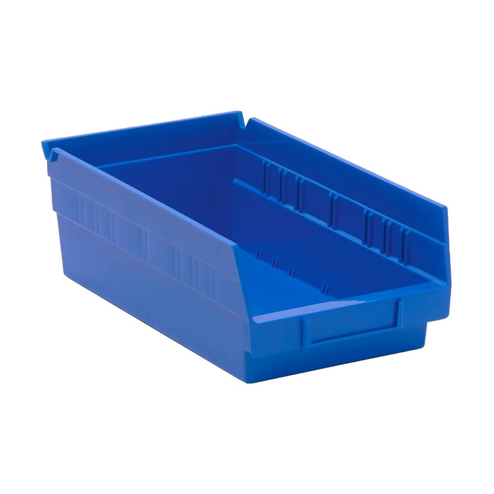 QUANTUM STORAGE SYSTEMS K-QSB102BL-10 10-Pack Plastic Shelf Bin Storage Conta...