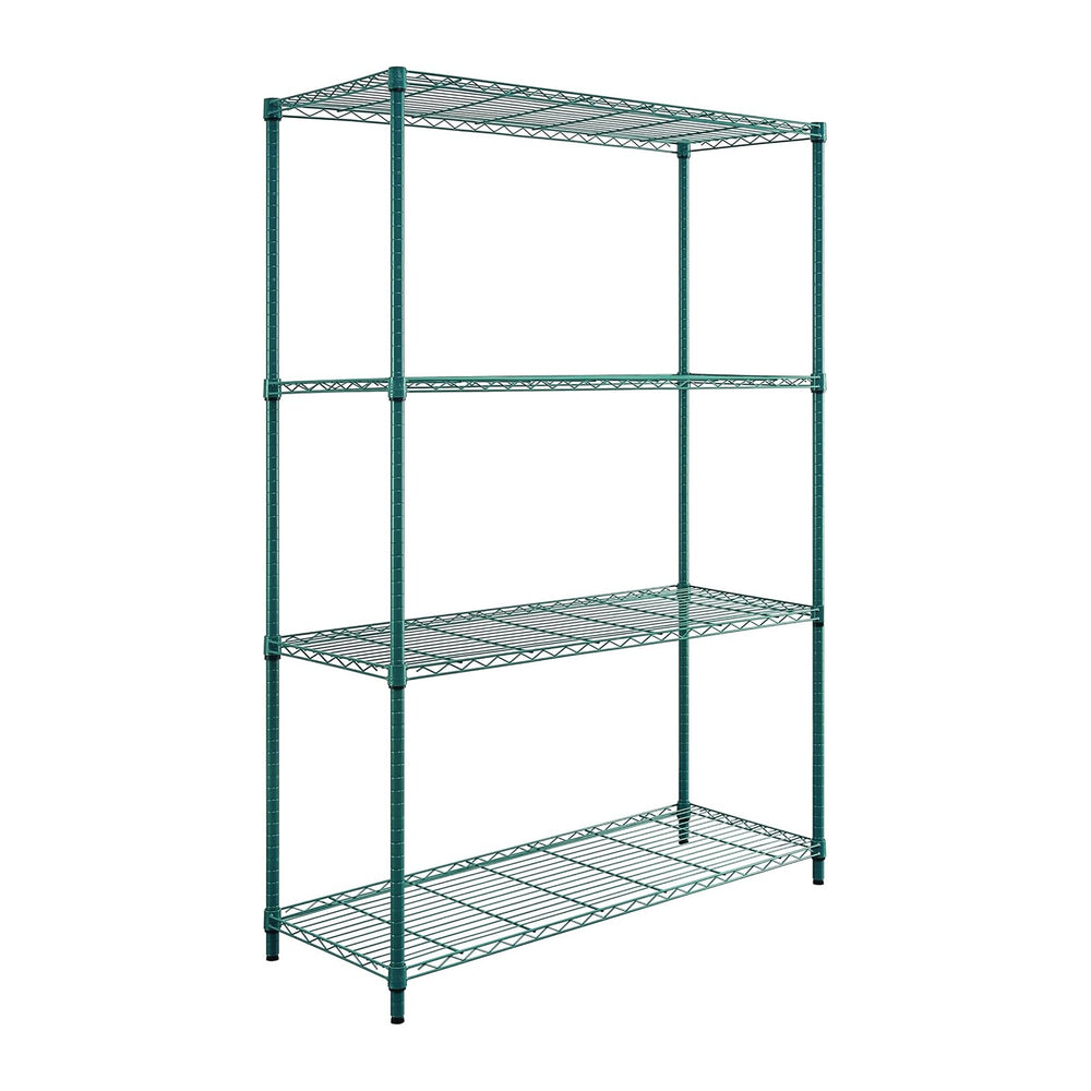 Quantum Storage Systems RWR72-2442LDP Adjustable Wire Green Epoxy 4 Shelves 7...