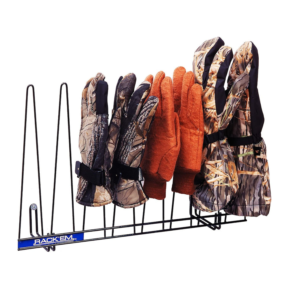Rack'Em Glove Drying Rack - Wall Mount Dryer Racks for Hats, Gloves, Sock...