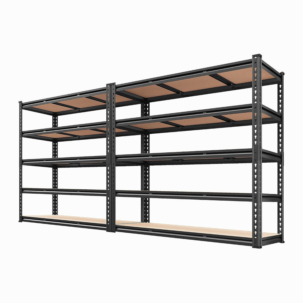 REIBII 48" W Garage Shelving 3080LBS Storage Shelves 5 Tier Heavy Duty S...