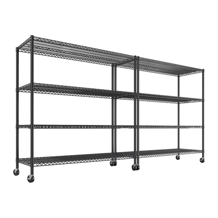 REIBII 55.5''W Storage Shelves 2500LBS Wire Shelving Rack