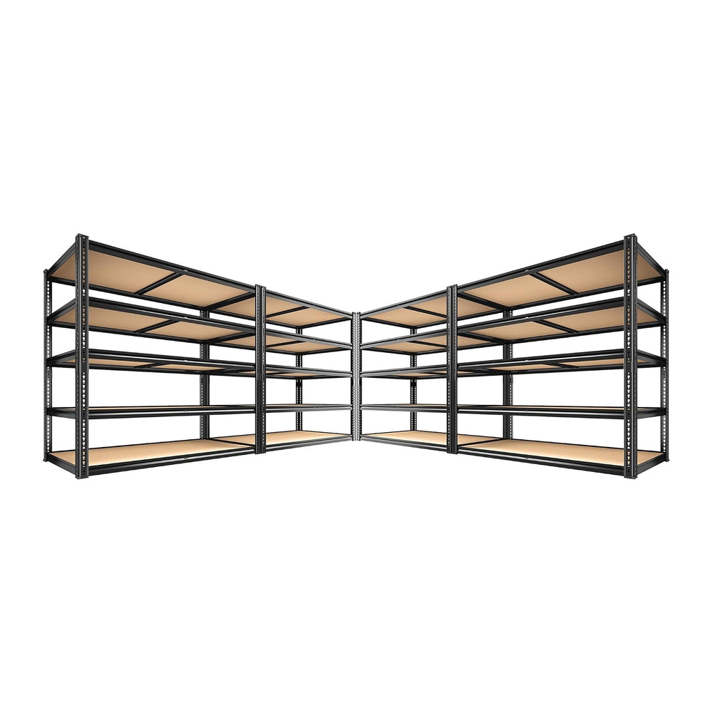 ROOMFAVE 40" W Storage Shelves 5 Tier Garage Shelving 2350LBS, 4PCS