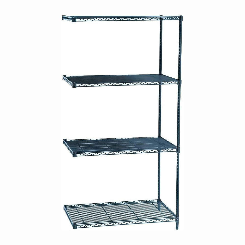Safco Products 5289BL Industrial Wire Shelving Add-On Unit 36" W x 24&qu...
