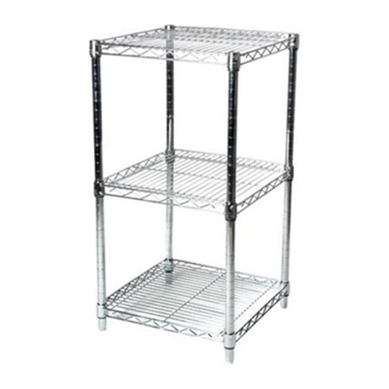 Shelving Inc. 18" d x 18" w Chrome Wire Shelving with 3 Tier Shelves