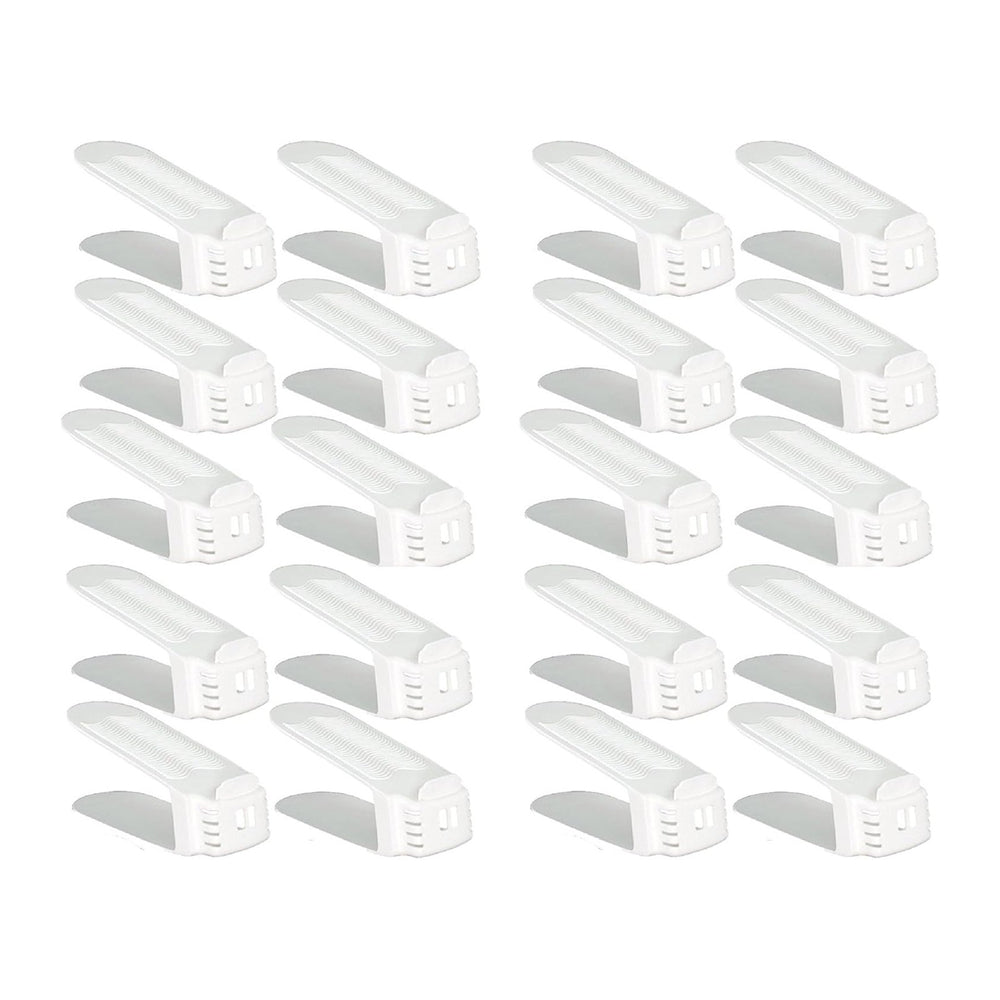 Shoe Slotz Space-Saving Storage Units in Ivory | As Seen on TV | No Assembly ...