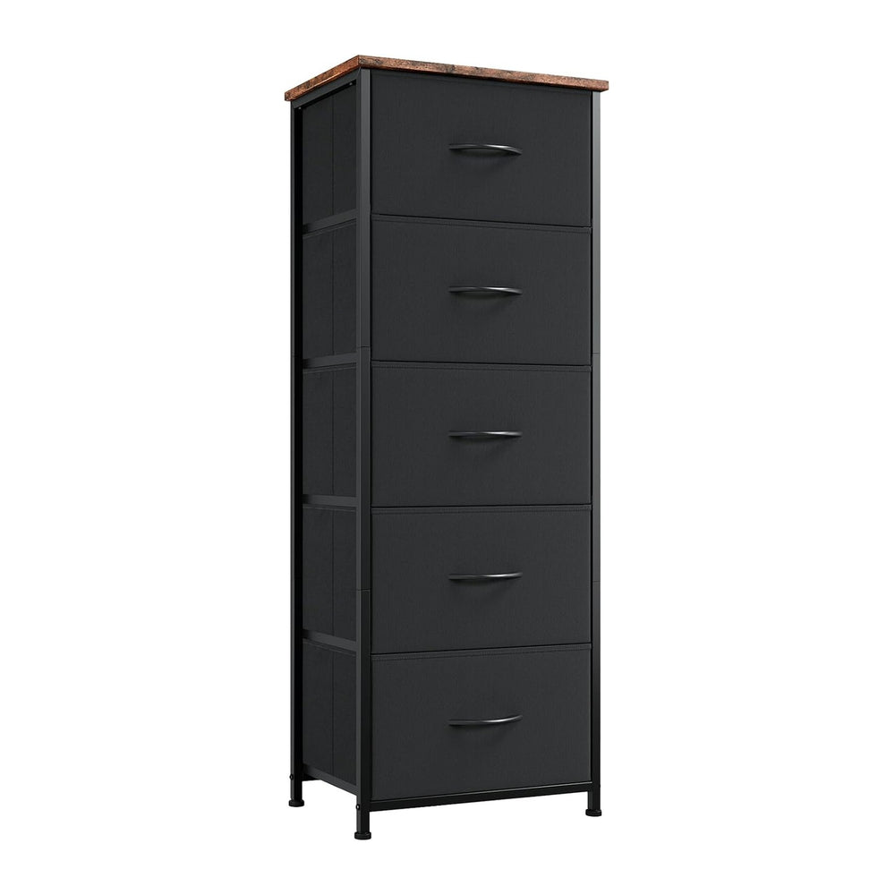 Somdot Tall Dresser for Bedroom, 5 Drawer Storage Cabinet,Chest of Drawers