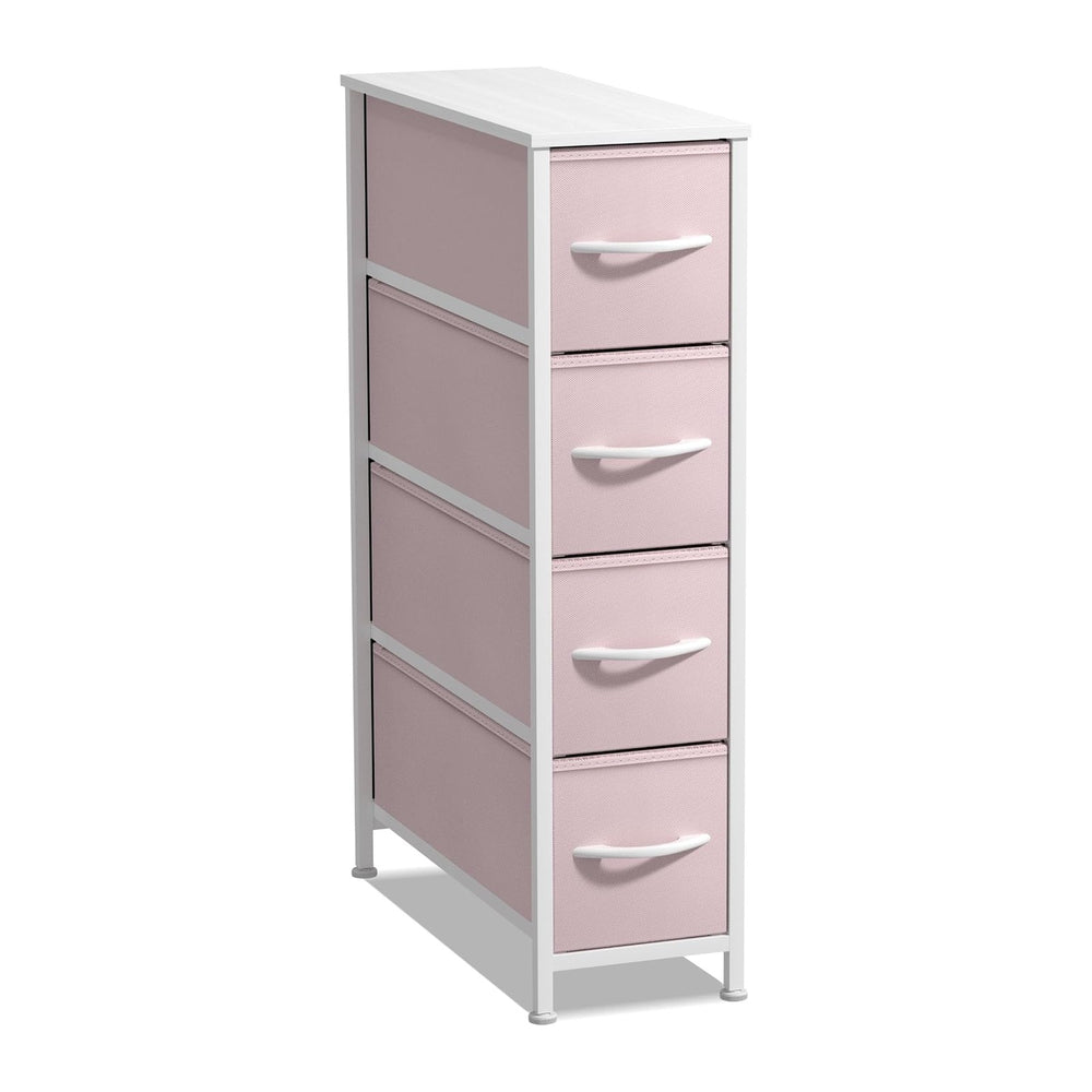 Sorbus 4-Drawer Narrow Dresser for Bedroom (Pink)