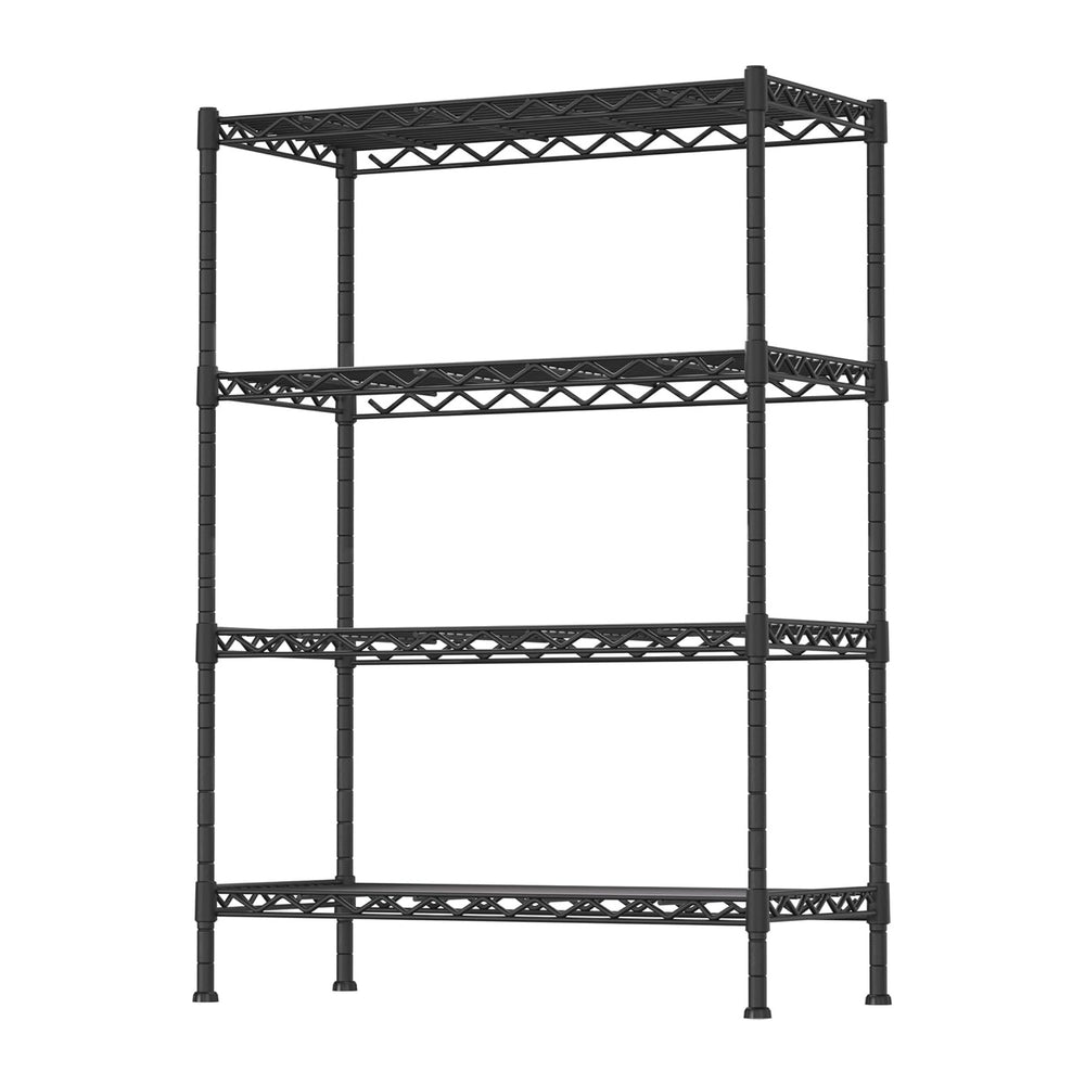 Soywey 4-Shelf Adjustable Heavy Duty Storage Shelving Unit, Metal Organizer W...
