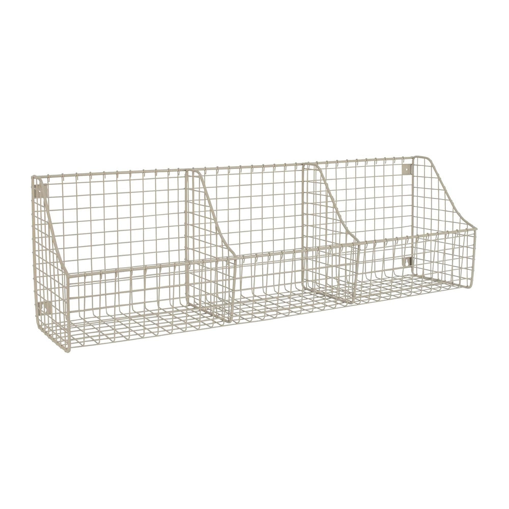Spectrum Diversified Wall Mount Triple Storage Basket, Satin Nickel