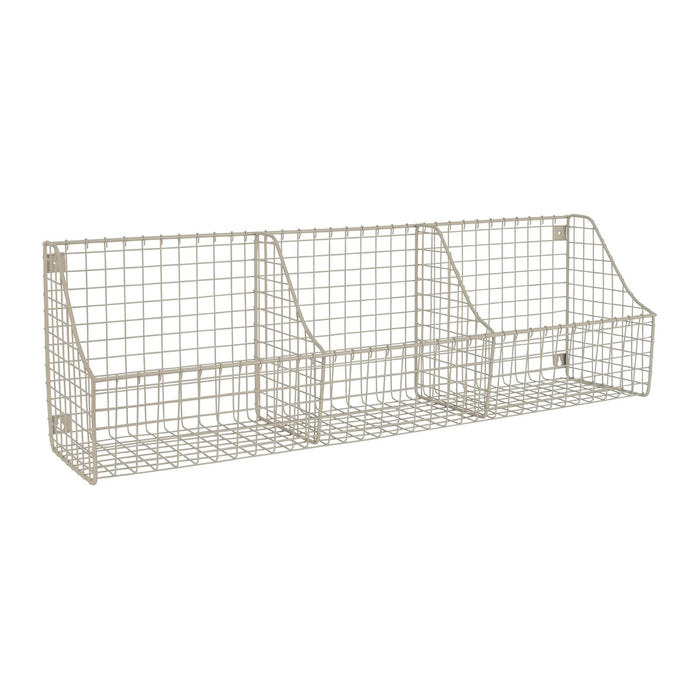 Spectrum Diversified Wall Mount Triple Storage Basket, Satin Nickel