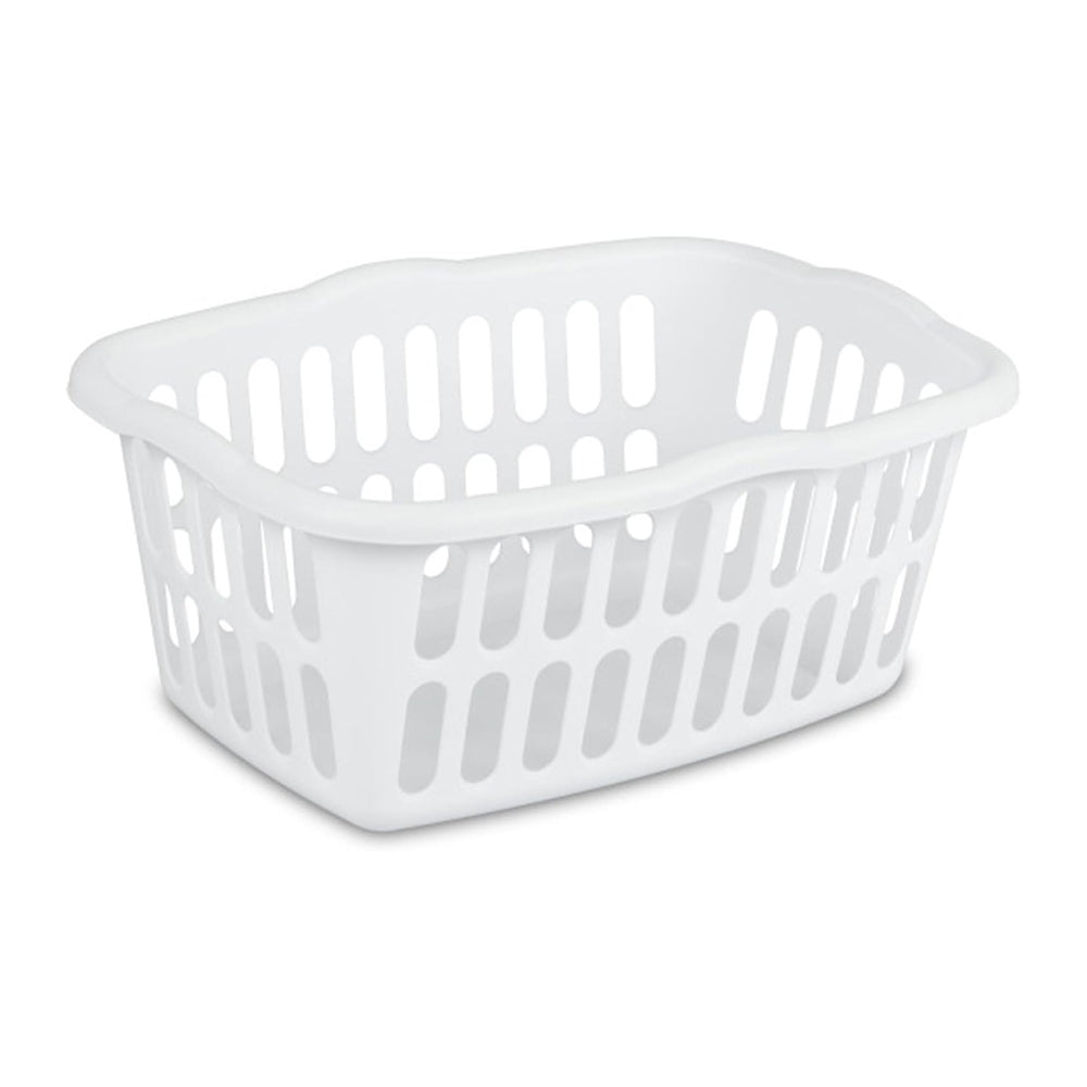 Sterilite 12-Pack Rectangular Laundry Basket, Plastic Clothes Hamper, 1.5 Bus...