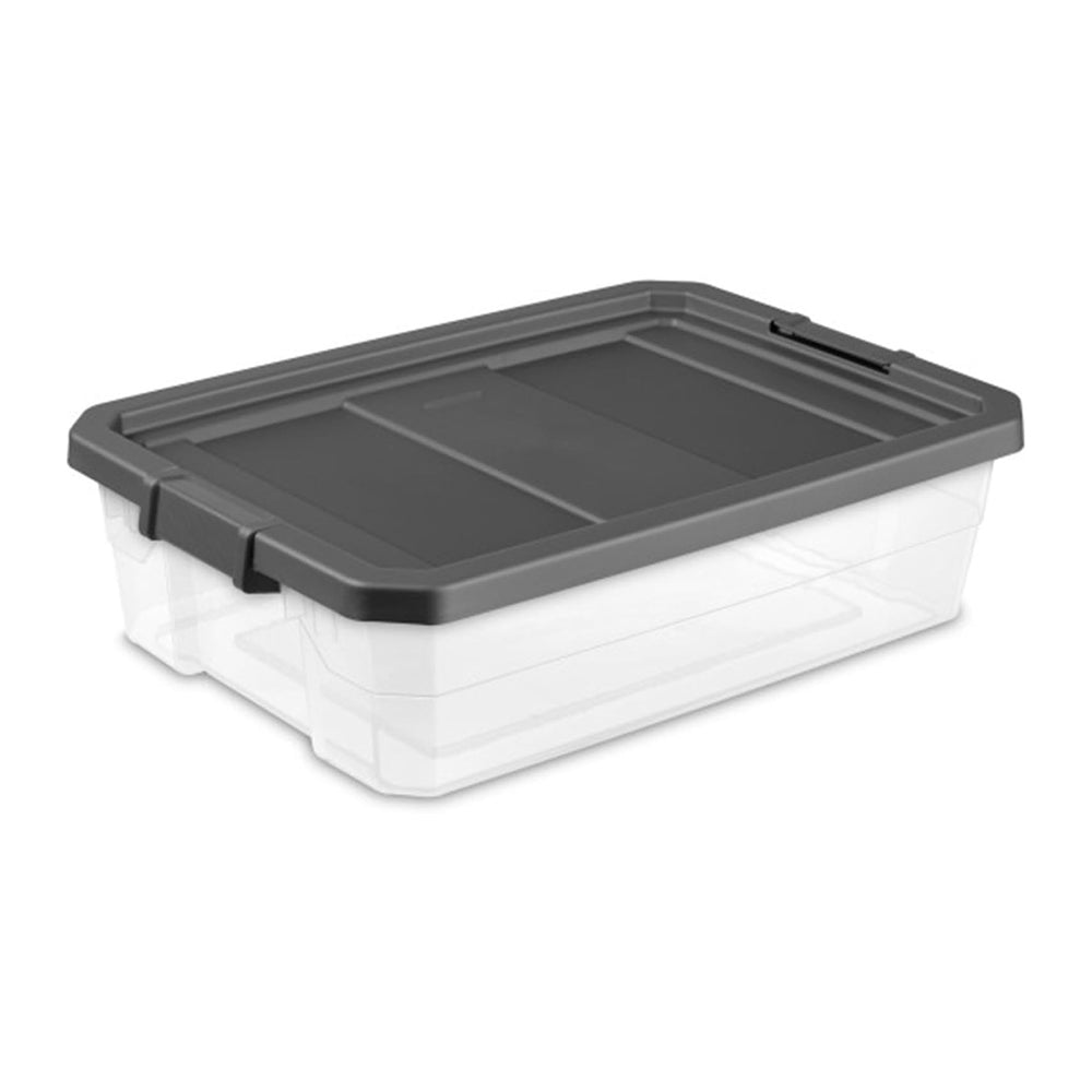 Sterilite 18-Pack Modular Stacker Box, Durable Clear Plastic Storage Bins wit...