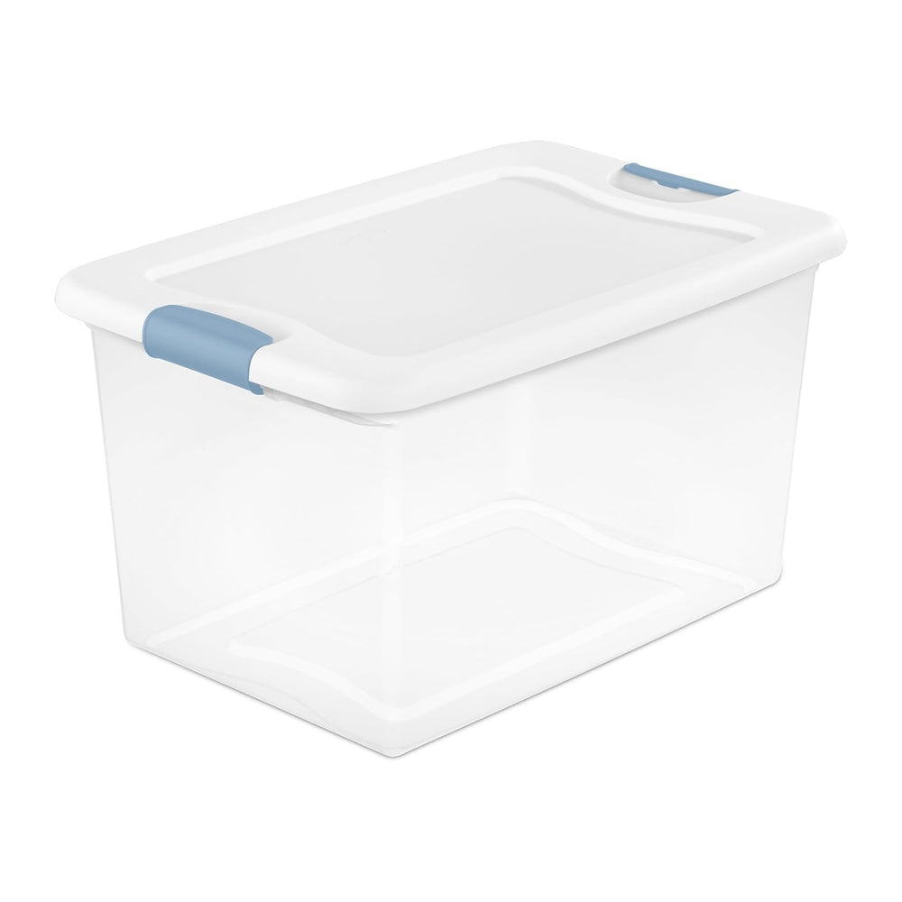 Sterilite 24-Pack Latching Box, Under Bed Storage Bins with Lids, Clear Plast...