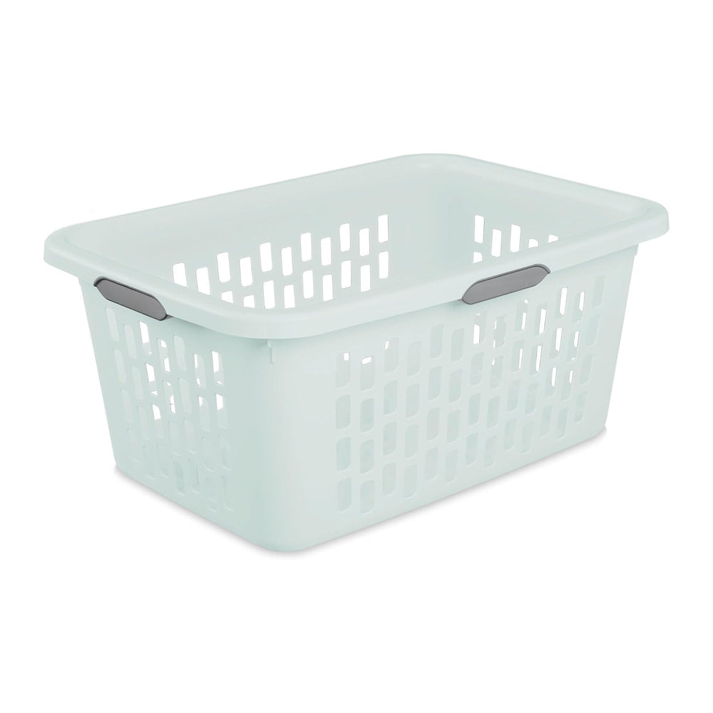 Sterilite Laundry Basket, Plastic Clothes Hamper, Large Rectangle Bin with Co...