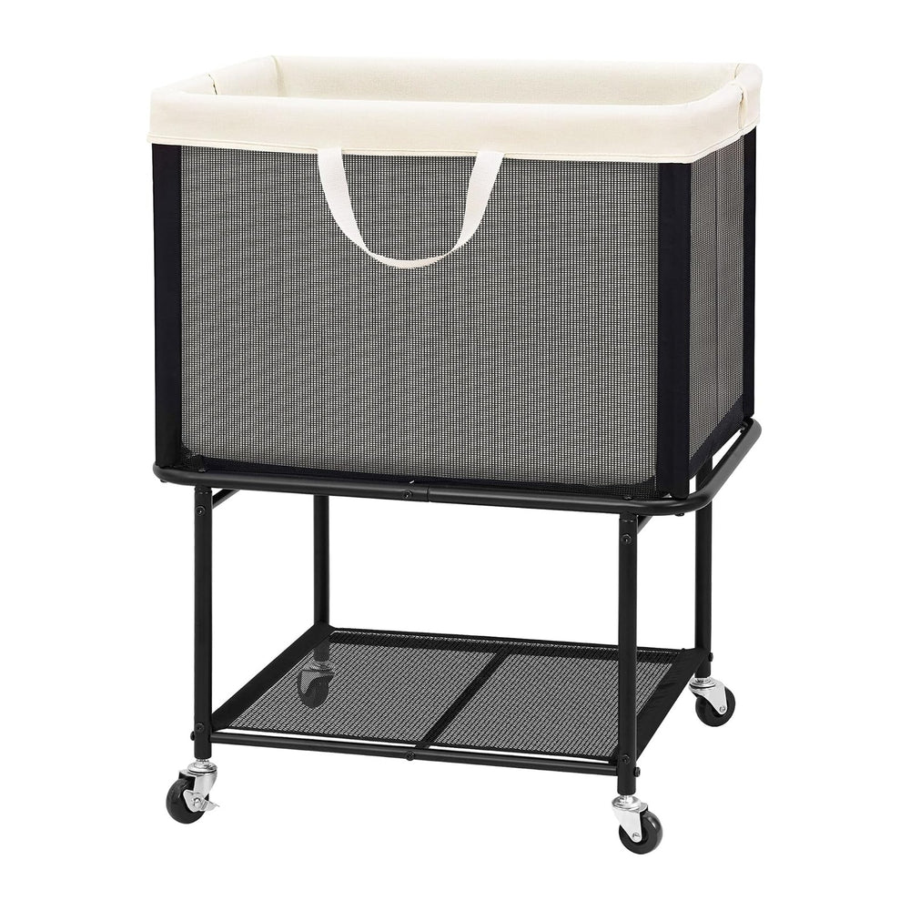 STO STO Rolling Laundry Hamper with Lockable Wheels, 29-Gallon (110L) Laundry...