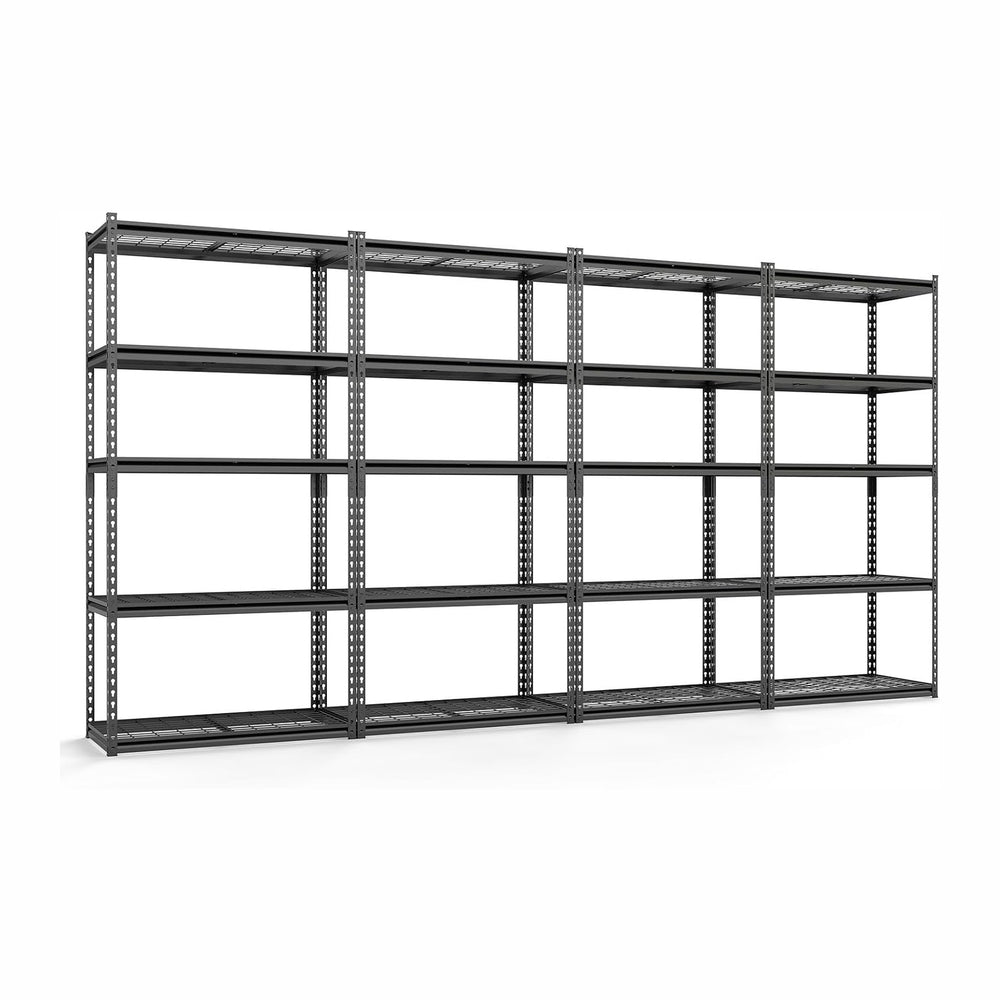 Tangkula 5-Tier Metal Storage Shelves, Garage Shelving Units with 2000 LBS Ca...