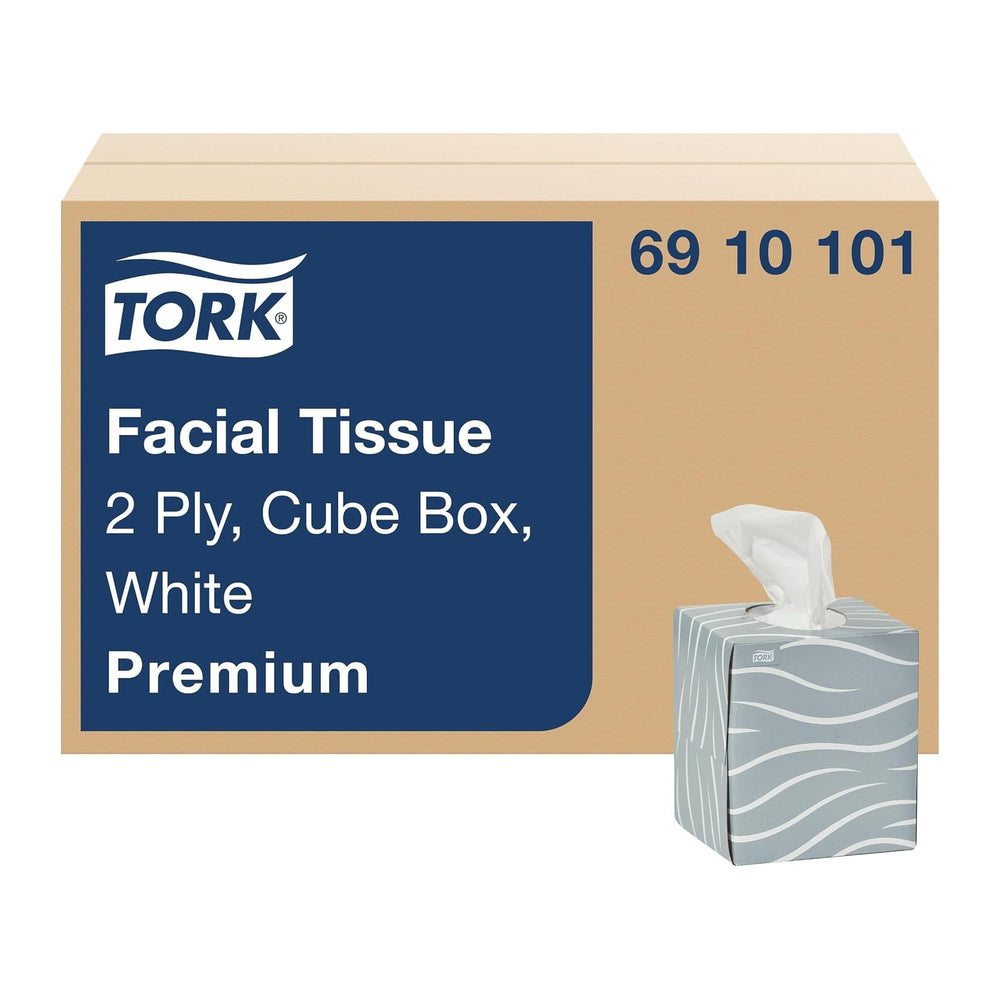 Tork Premium Facial Tissue Cube Box White, 36 x 86 Tissues, 6910101