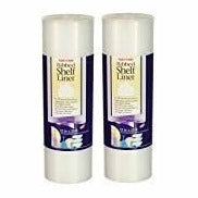Warp Brothers Plast-O-Mat Ribbed Shelf Liner, Clear, 12" x 25' - Set...