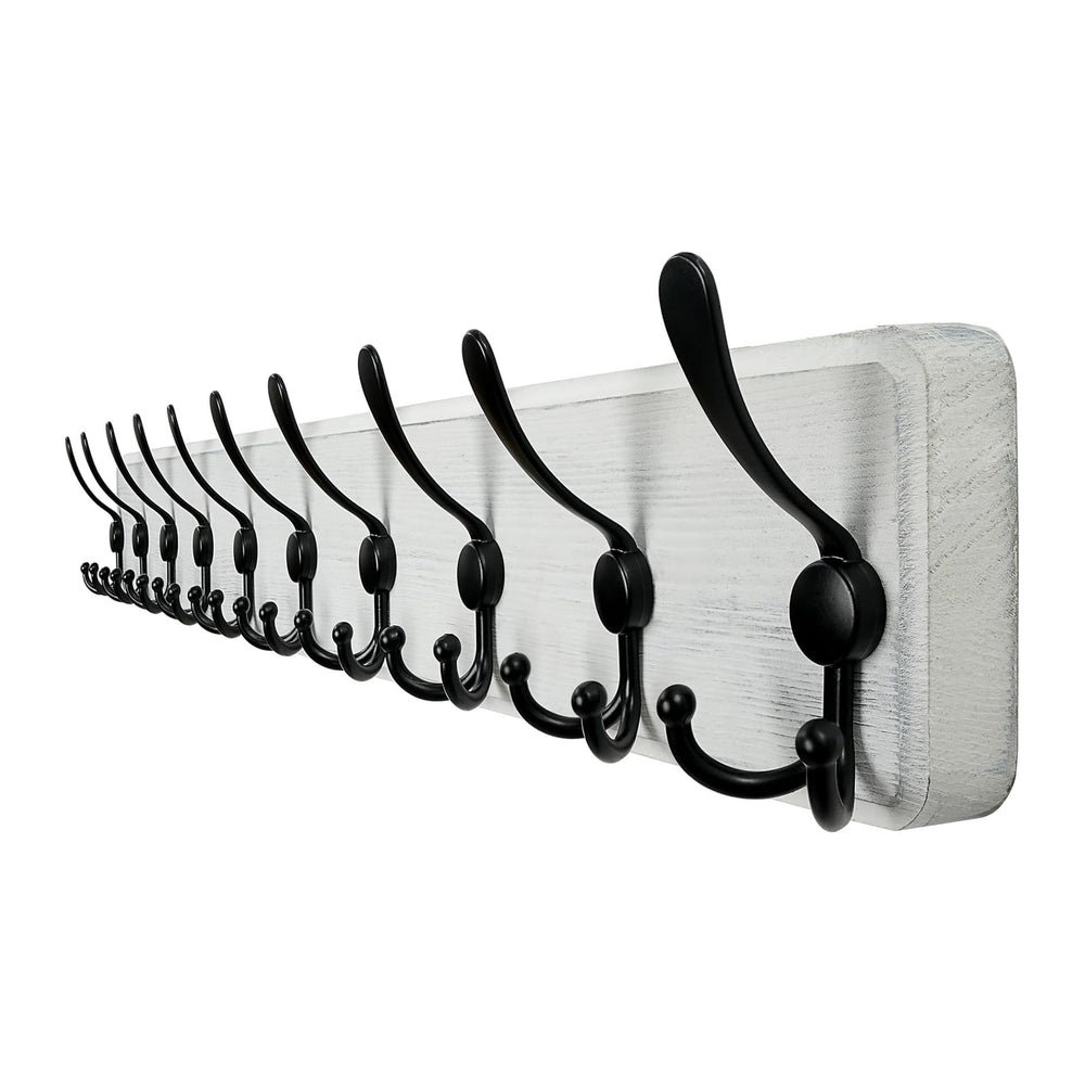 WEBI Coat Rack Wall Mount,38 9/16" Long,10 Hooks,Large Coat Hooks Wall M...
