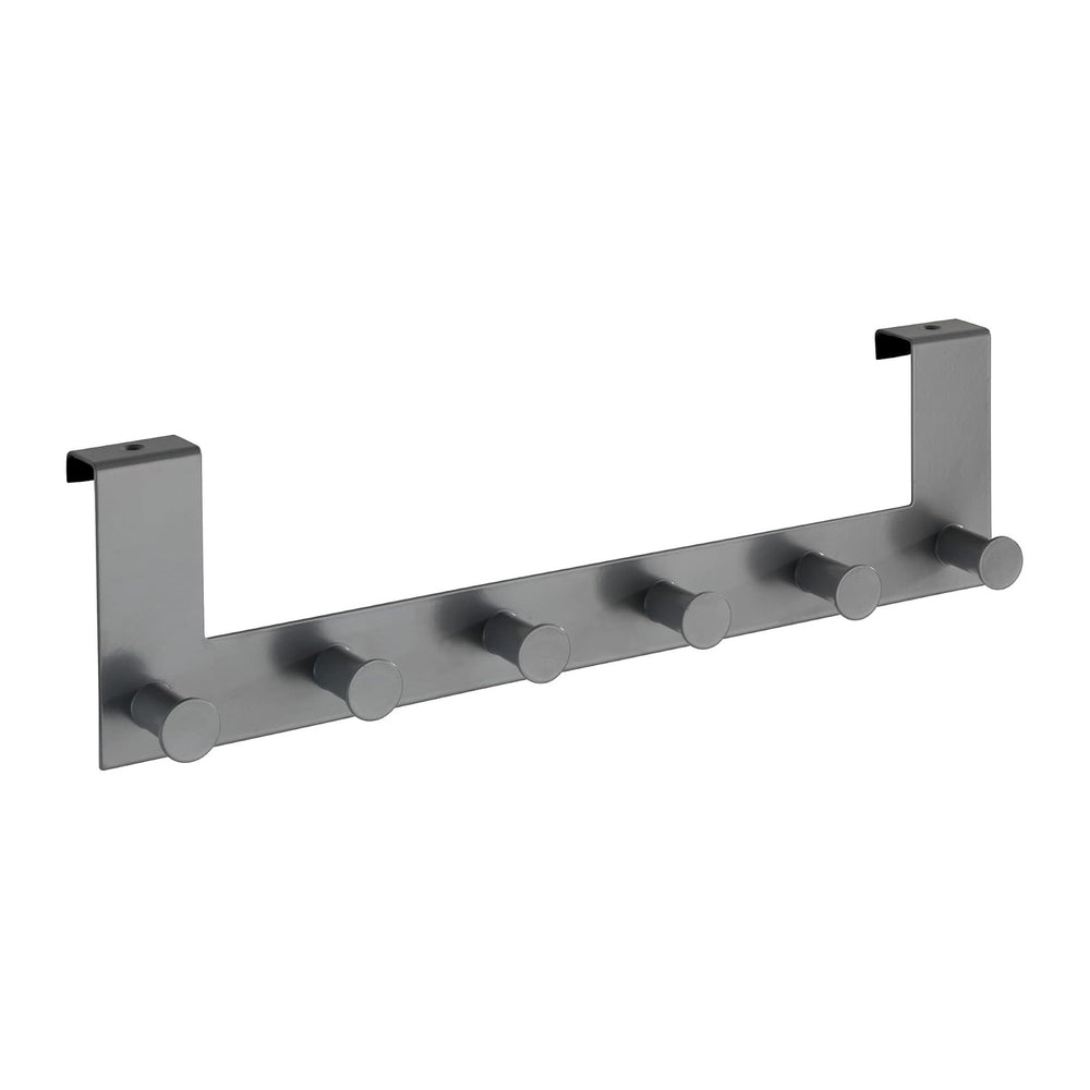 Wenko Celano Door Coat Rack with 6 Hooks for Door Rebate Thickness up to 2 cm...