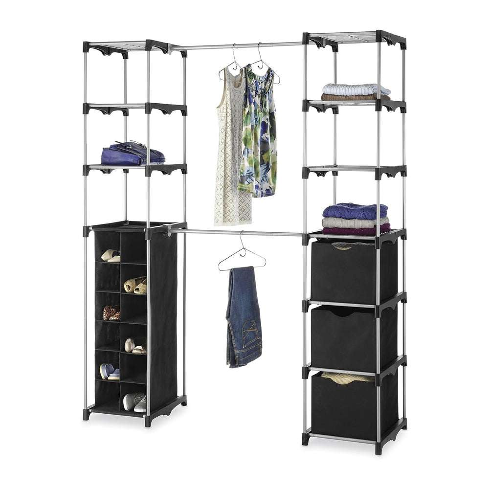 Whitmor Modern Industrial Freestanding Closet Organizer