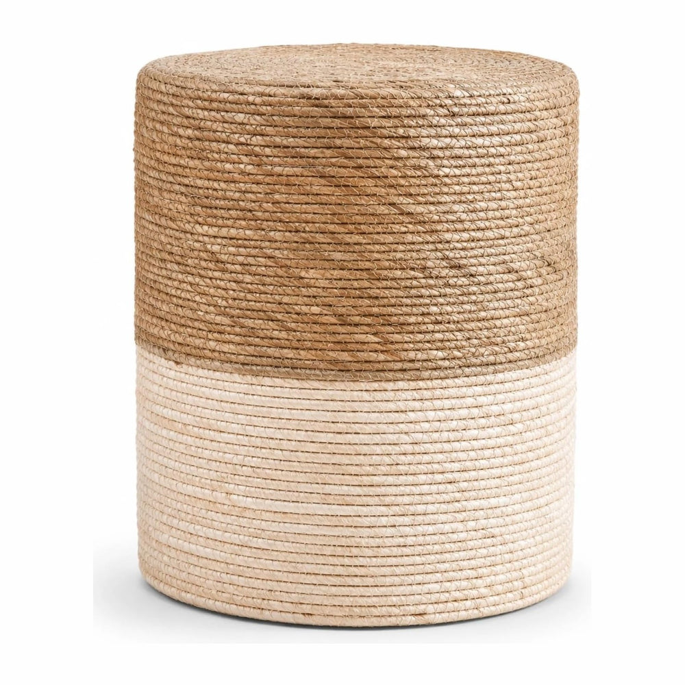 Wimarsbon Ottoman Poufs, 100% Natural Seagrass Pouffe, Hand Weave Round Foots...