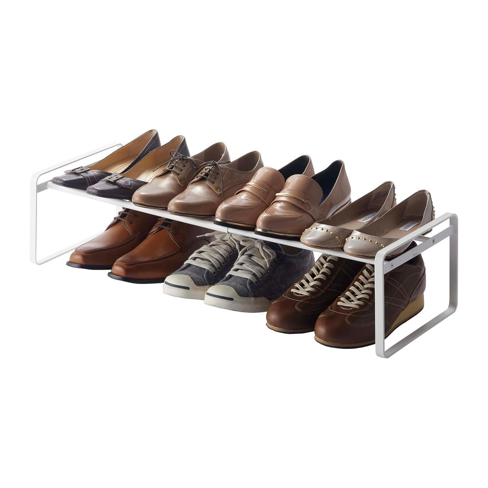 YAMAZAKI Home Frame Adjustable Shoe Rack - Spacesaving Storage Solution, 7&qu...