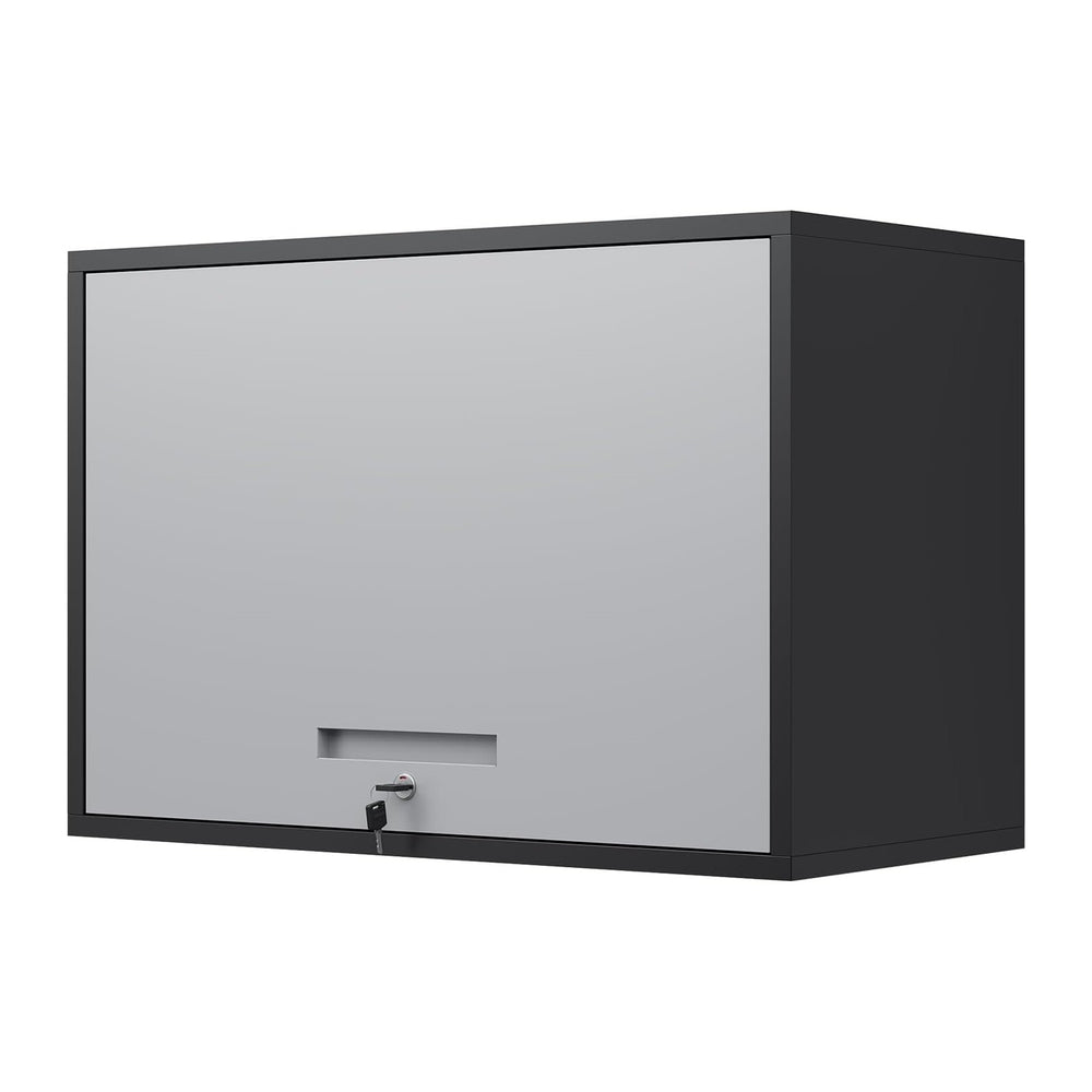 Yizosh Metal Wall Cabinet with Doors and Shelves, Wall Mounted Storage Cabine...