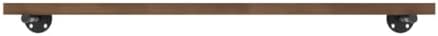 TEN49 Real Wood Rustic Floating Shelves Wall - 48 Wide Small Wooden Industria...
