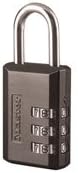 Master Lock Black Combination Padlock, Indoor Gym Locker Lock with Customizab...
