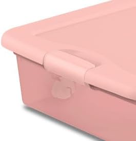 Sterilite Wheeled Latching Box w/Lids for Home & Office, 56 Quart, 4-Pack