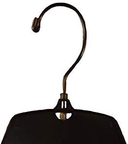 NAHANCO 25500BHMG Plastic Shirt/Dress Hanger with Black Swivel Hook and Molde...