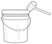 House Naturals 5 Gallon Made in USA Food Grade Plastic Bucket with Screw On A...