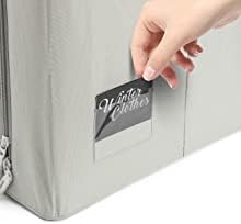 Sorbus Jumbo Clothing Storage Bins with Clear Window (4 Pack, Gray)