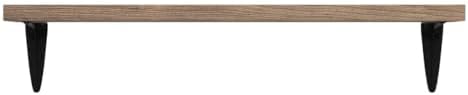 Wallniture Arras Wood Floating Shelves for Wall Storage, Small Bookshelf, Han...
