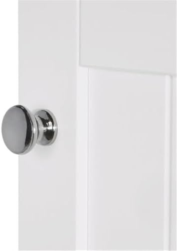 RiverRidge Ashland Single Door Slim Bathroom Storage Cabinet, White