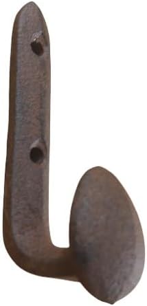 Midwest Craft House 10 Pack Cast Iron Railroad Spike Coat Hooks, Hall Tree Hooks, Utility Hooks, Decorative Hooks, Towel, Bag, Backpack