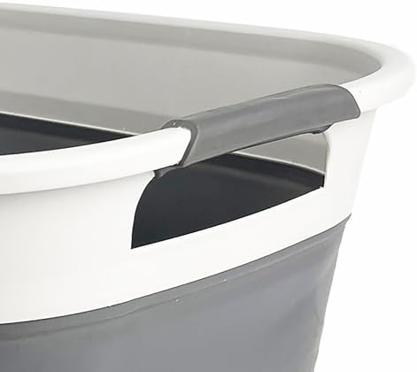 SAMMART 40L (10.5 Gallon) Collapsible Plastic Laundry Basket - Foldable Pop U...
