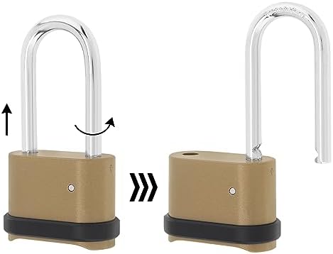 4 Digit Combination Lock, 4 Pack Heavy Duty Combination Padlock with 2.5 Inch...