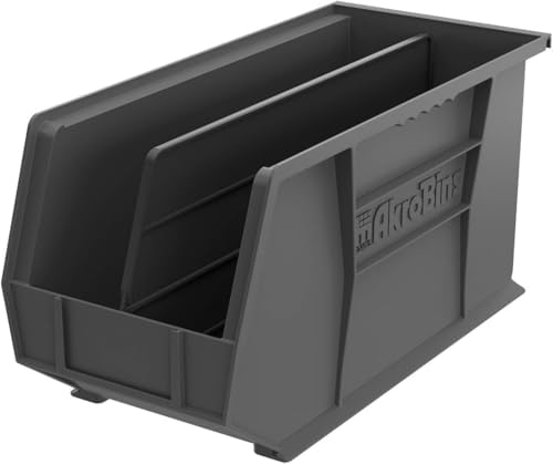 Akro-Mils 30265 AkroBins Plastic Storage Bins, 18"x8.25"x9", B...