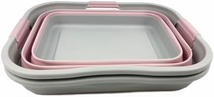 SAMMART 30L (8 gallon) Collapsible Plastic Laundry Basket-Foldable Pop Up Sto...